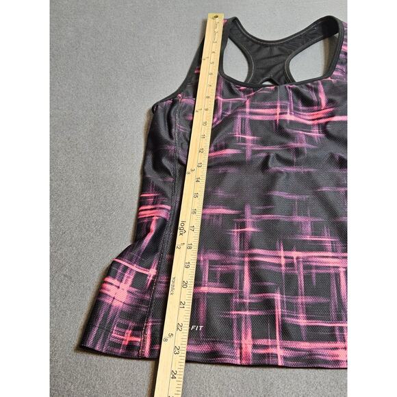 Nike Tank Women’s Large Black Dri-Fit Racerback Running Athleisure Hiking Top - Picture 6 of 7